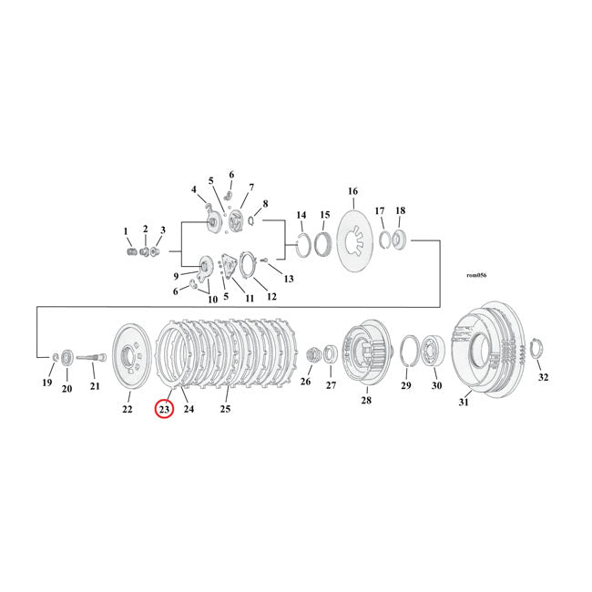 Alto 90-22 Red Eagle Clutch Plate Set. Friction – 1990–1997 Big Twin; 1991–2022 XL…