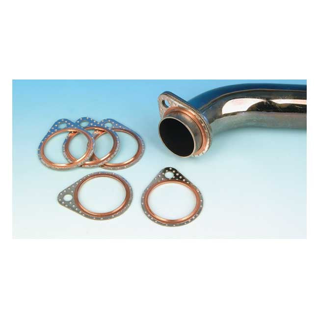 James Gaskets Steel Core Exhaust Gasket Shovel (10) – 1966–1984 Shovel
