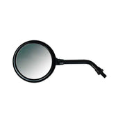 MCS Texas Mirror. Black, Short Stem. Left Side