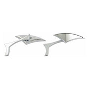 MCS Indiana Chopper Mirror Set. Chrome – 65-UP H-D