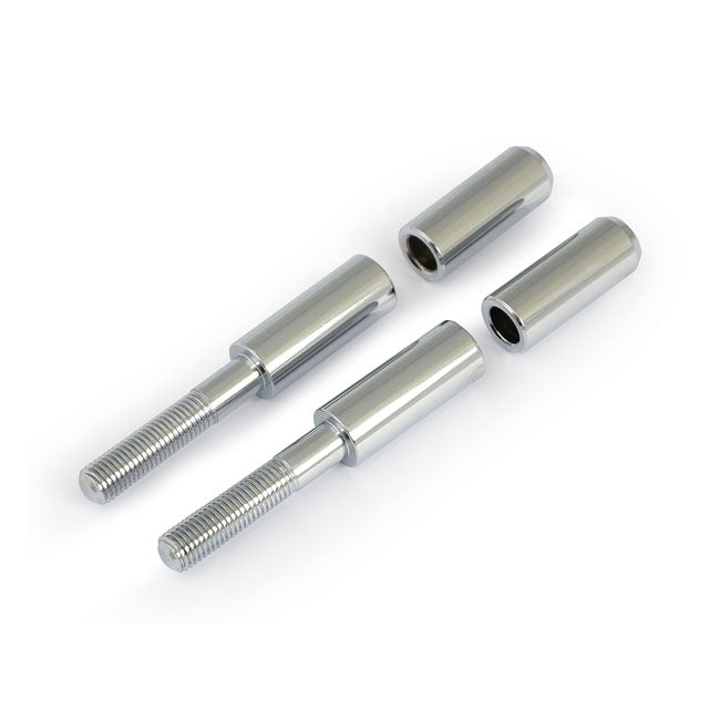 MCS Mirror Stem Extension Kit. Chrome – 1982–2024 Most H-D