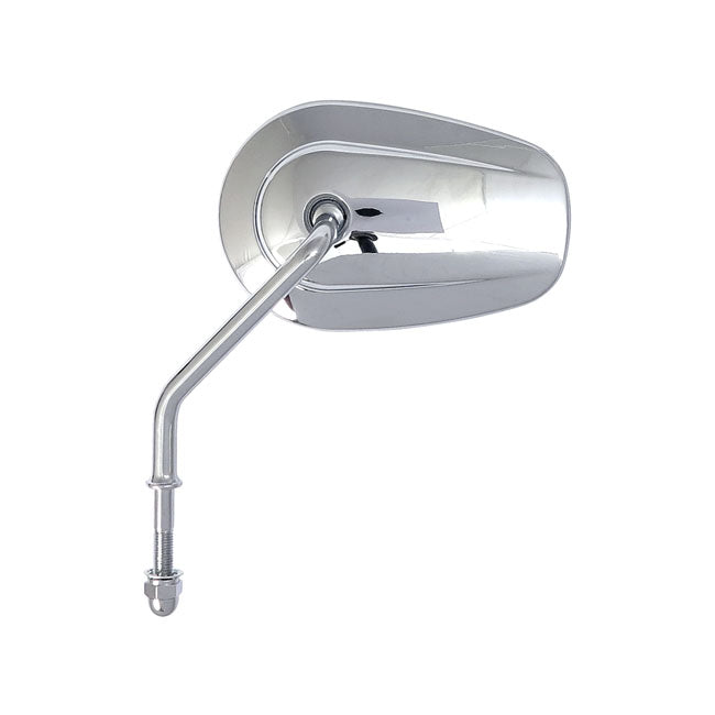 MCS Riptide Tapered Mirror Set, Short Stem. Chrome – Universal