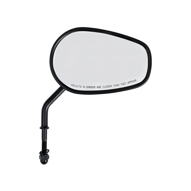 MCS Riptide Tapered Mirror Set, Short Stem. Black – Universal