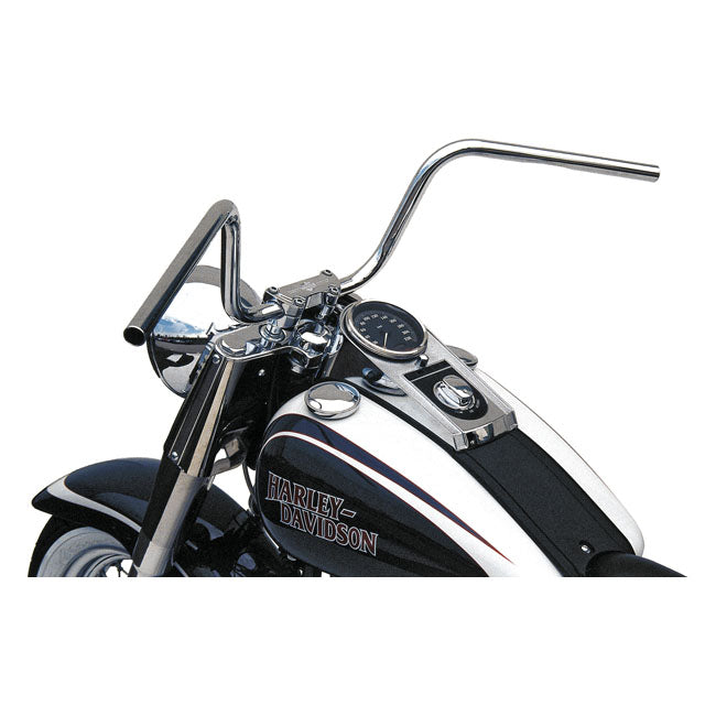 TRW 1" Apehanger Handlebar. Chrome 10" Rise ABE – 1982–2022 H-D with 1" I.D. Risers