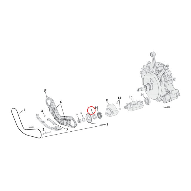 MCS Spacer, Balancer Sprocket .130" – 2000–2006 Twin Cam B