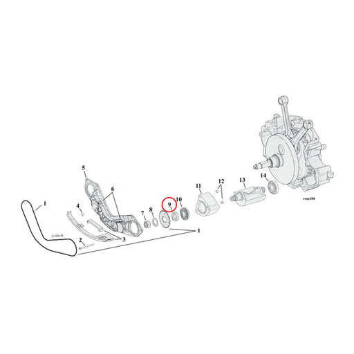 MCS Spacer, Balancer Sprocket .140" – 2000–2006 Twin Cam B