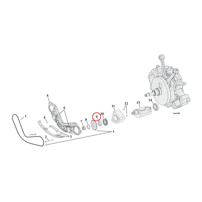 MCS Spacer, Balancer Sprocket .160" – 2000–2006 Twin Cam B
