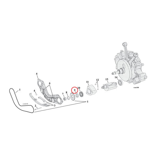 MCS Spacer, Balancer Sprocket .170" – 2000–2006 Twin Cam B