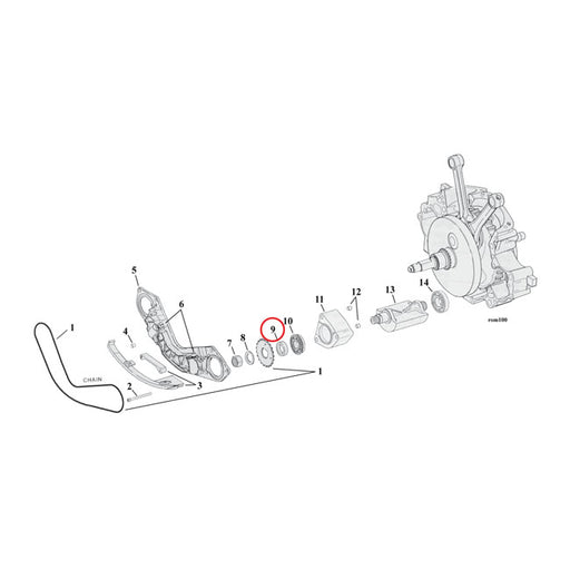 MCS Spacer, Balancer Sprocket .210" – 2000–2006 Twin Cam B
