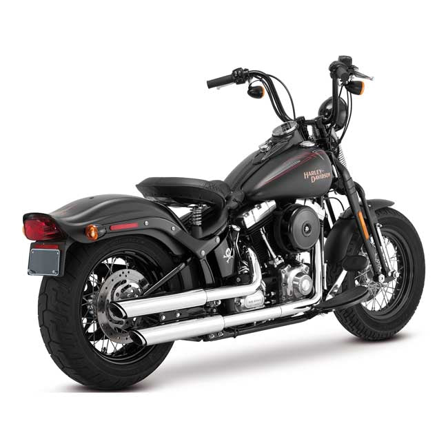 Vance & Hines 3" Twin Slash Slip-on Mufflers. Chrome – 2007–2016 FLSTN; FLS/S; 2008–2011 FLSTSB