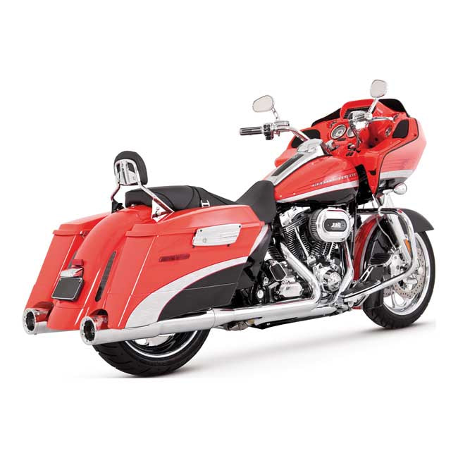 Vance & Hines Hi-output Slip-on Mufflers. Chrome – 1995–2016 FLT/Touring