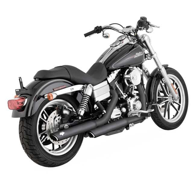 Vance & Hines 3" Twin Slash Slip-On Mufflers. Black – 2007–2016 FLSTN; FLS/S; 2008–2011 Flstsb