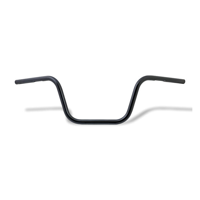 TRW 1" Apehanger Handlebar. Black 10" Rise ABE – 1982–2022 H-D with 1" I.D. Risers