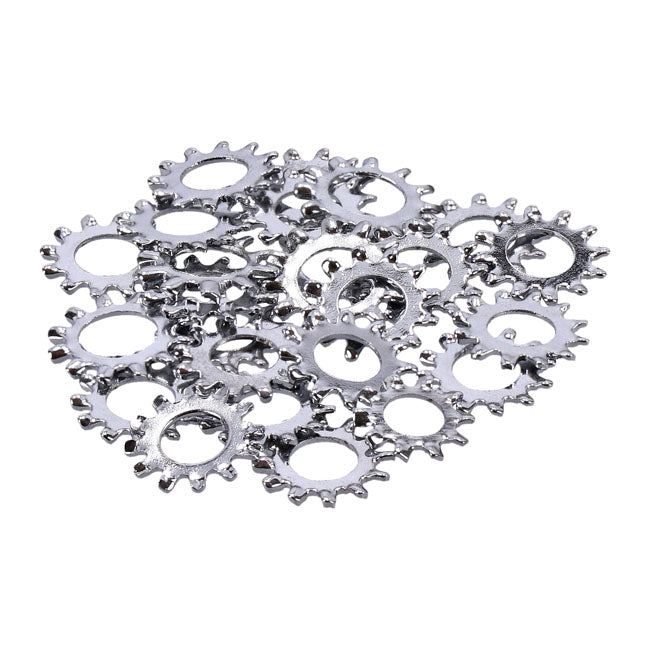 Gardner-Westcott Chrome External Lockwasher, #12 - 25 Pack