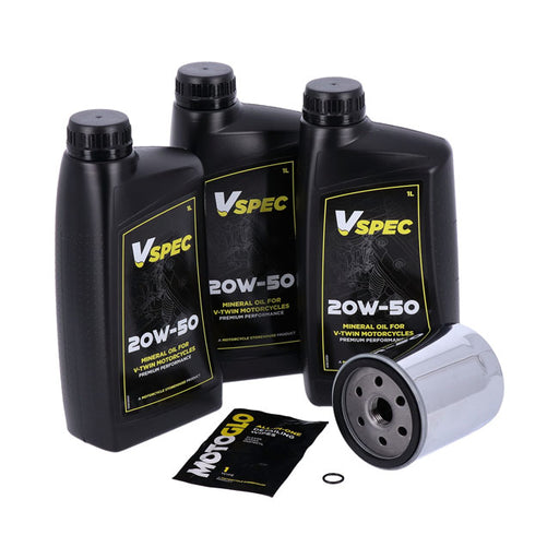 MCS Engine Oil Service Kit. 20W50 Mineral – 1984–1998 Softail; 1987–1994 FXR Model…