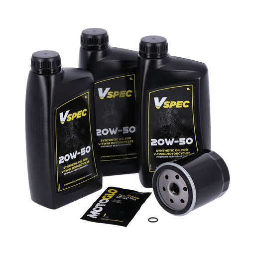 MCS Engine Oil Service Kit. 20W50 Synthetic – 1984–1999 Softail; 1987–1994 FXR Model…
