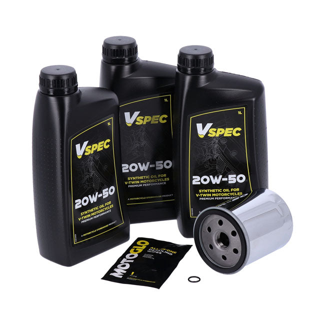 MCS Engine Oil Service Kit. 20w50 Synthetic – 1984–1999 Softail; 1987–1994 FXR Model…