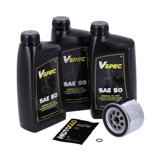 MCS Engine Oil Service Kit. SAE 50 – 80-E84 XL Sportster
