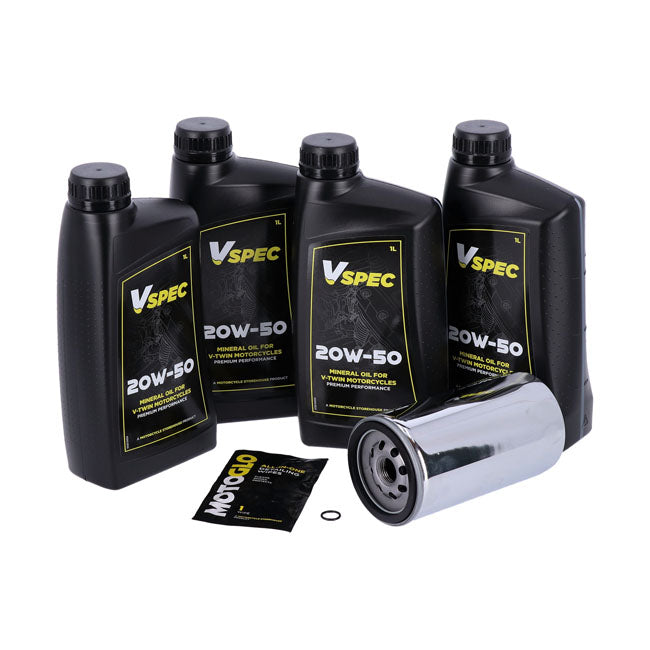 MCS Engine Oil Service Kit. 20w50 Mineral – 1991–1998 Dyna