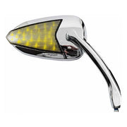 MCS Fury, LED Turn Signal Mirror Set. Chrome