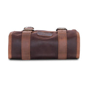 Longride ''Mini'' Waxed Cotton Saddlebag. Marron Brown