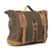 Longride ''Old Chopper'' Waxed Cotton Saddlebag. Khaki – Royal Enfield: Interceptor 650; Royal…