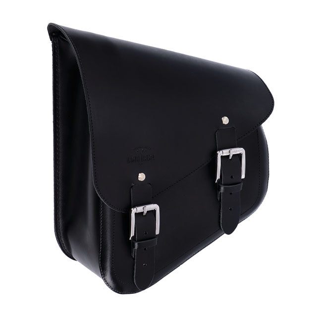 Longride Swingarm Bag. Smooth, Black Leather – 1984–2017 Softail