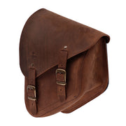 Longride Swingarm Bag. Smooth, Brown Leather – 1984–2017 Softail