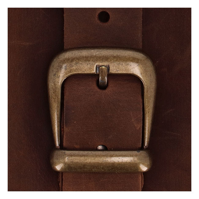 Longride Swingarm Bag. Smooth, Brown Leather – 1984–2017 Softail
