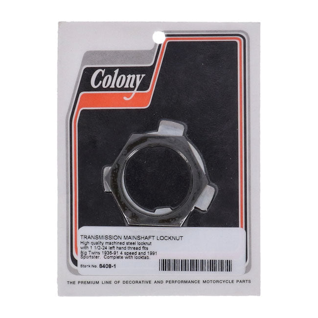 Colony Transmission Sprocket Nut – 1936–1992 Big Twin; 1991–1992 XL…