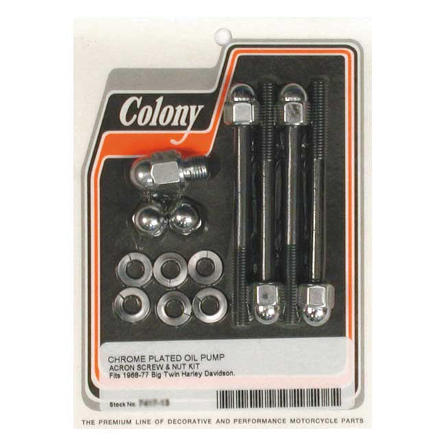 Colony Oil Pump Mount Kit Acorn – 1968–1978 Big Twin