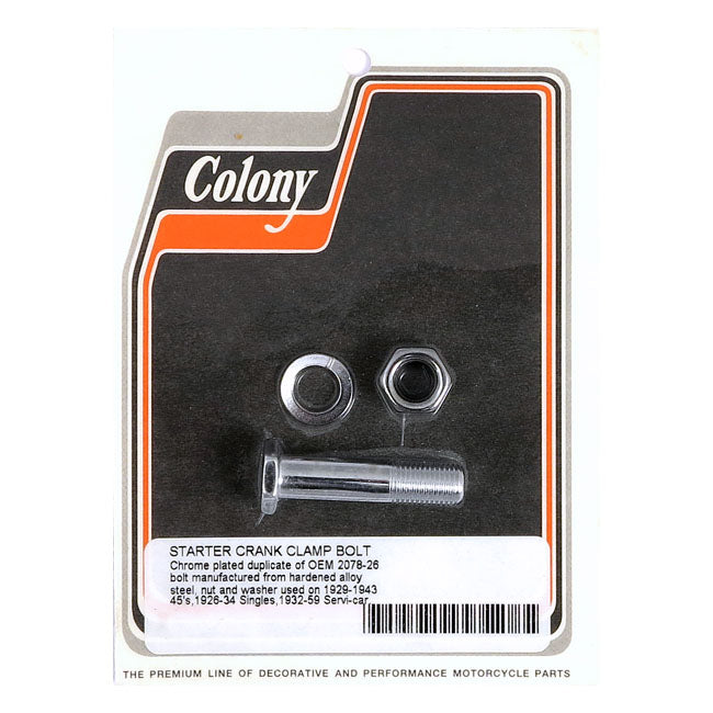 Colony Kickstarter Arm Bolt Kit – 1929–1943 W; 1926–1934 Singles…