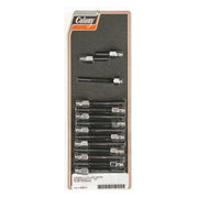 Colony Sportster Rocker Box Bolt Kit. Cap Style, Chrome – 1957–1976 XL Sportster