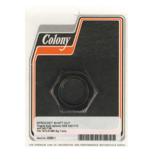 Colony Sprocket Shaft Nut – 1972–1986 Big Twin