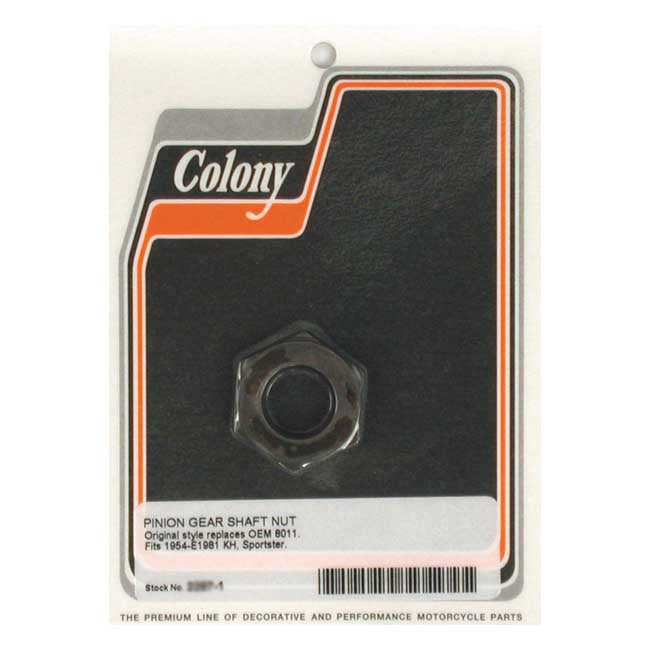 Colony Nut. Pinion and Sprocket Shaft – 54-E81 XL Sportster