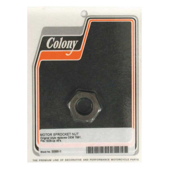 Colony Motor Sprocket Nut – 1929–1973 45" Sv