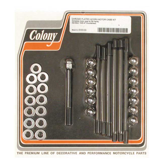 Colony Crankcase Bolt Kit – 1940–1947 Knuckle