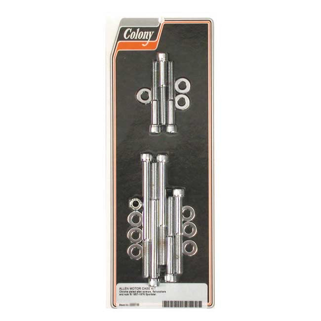 Colony Crankcase Bolt Kit – 1957–1976 XL Sportster
