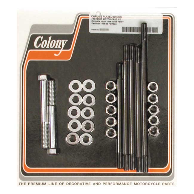 Colony Crankcase Bolt Kit – 1936–1939 74/80" Sv