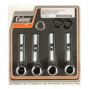 Colony 86-90 XL Upper Pushrod Cover Kit. Chrome – 1986–1990 XL Sportster
