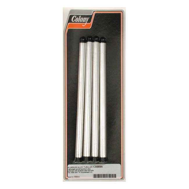 Colony 74" Knuckle Aluminum Non-adj. Pushrod Set – 1936–1947 74" (1200CC) KNUCKLE
