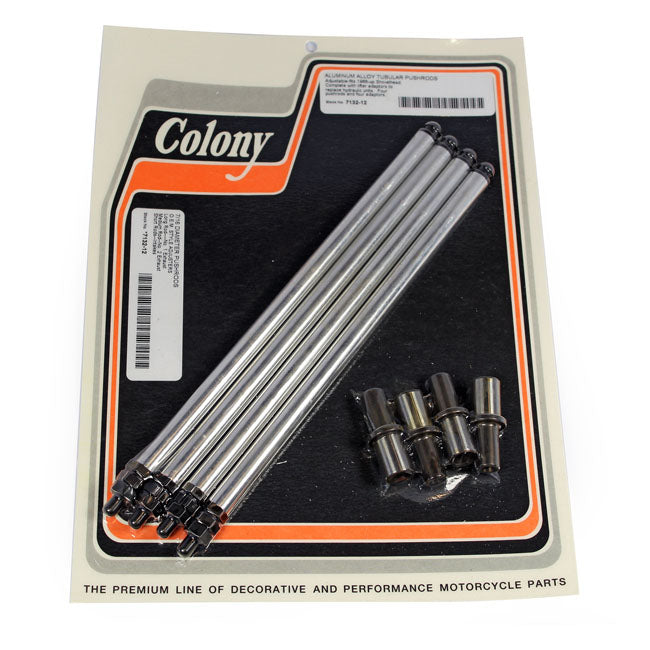 Colony Aluminium Adj. Pushrod Solid Conversion Kit. Shovel – 1966–1984 Shovelhead