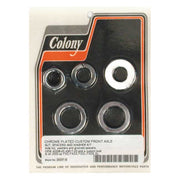 Colony Axle Spacer Kit Front, Grooved – 2000–2003 Dyna; 2000–2006 XL Sportster