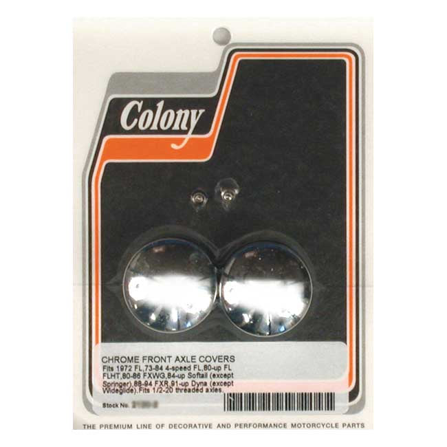 Colony Front Axle Nut Covers – 1972–1984 FL; 1980–2006 FLT/Touring…