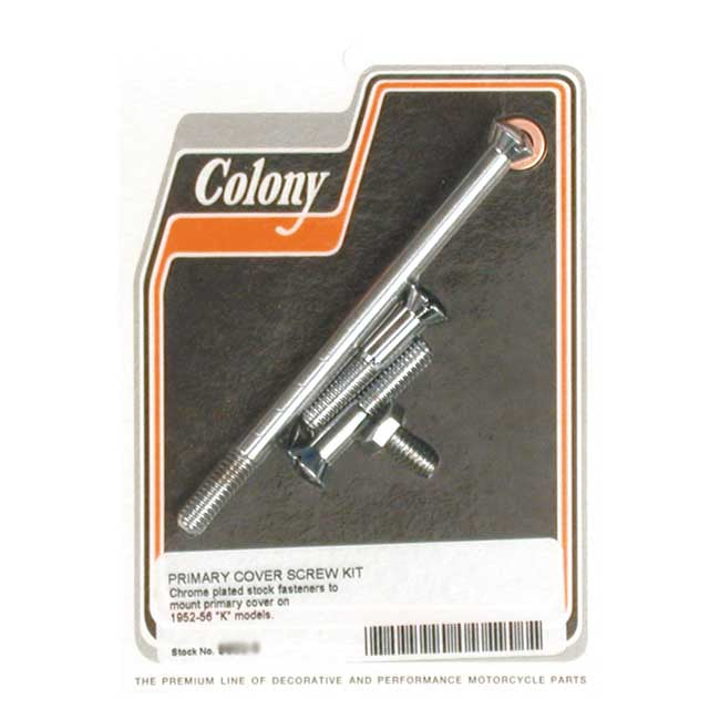 Colony Primary Mount Kit Slotted Head, Chrome – 1952–1956 K Models