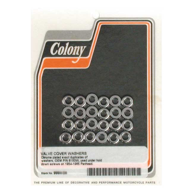 Colony Rocker Cover Washet Set. Chrome – L1954–1965 Panhead