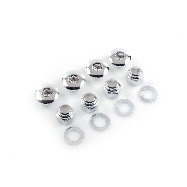 Colony Rocker Shaft Plug & Nut Kit. Buttonhead. Chrome – L1971–1984 Shovelhead; L1971–1985 XL…