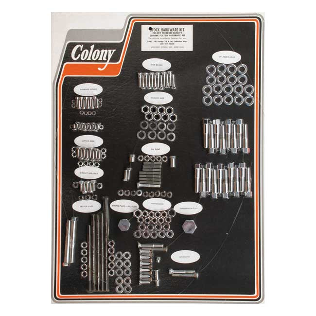 Colony Motor Screw Set – 1940–1948 74"/80" U Models WITH CAST…