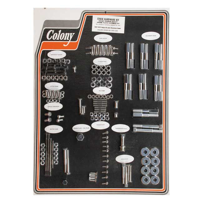 Colony Motor Screw Set – 1937–1973 45" SV WITH ALUMINUM HEADS