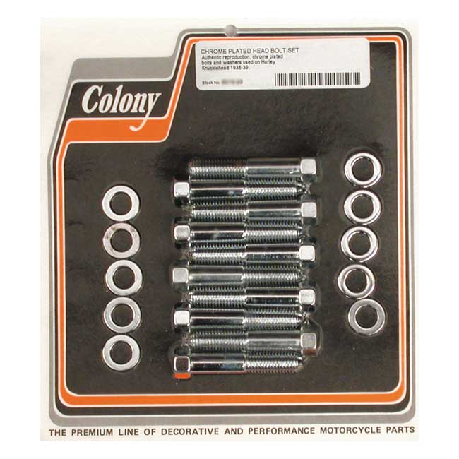 Colony Head Bolt Kit – 1936–1939 Knucklehead